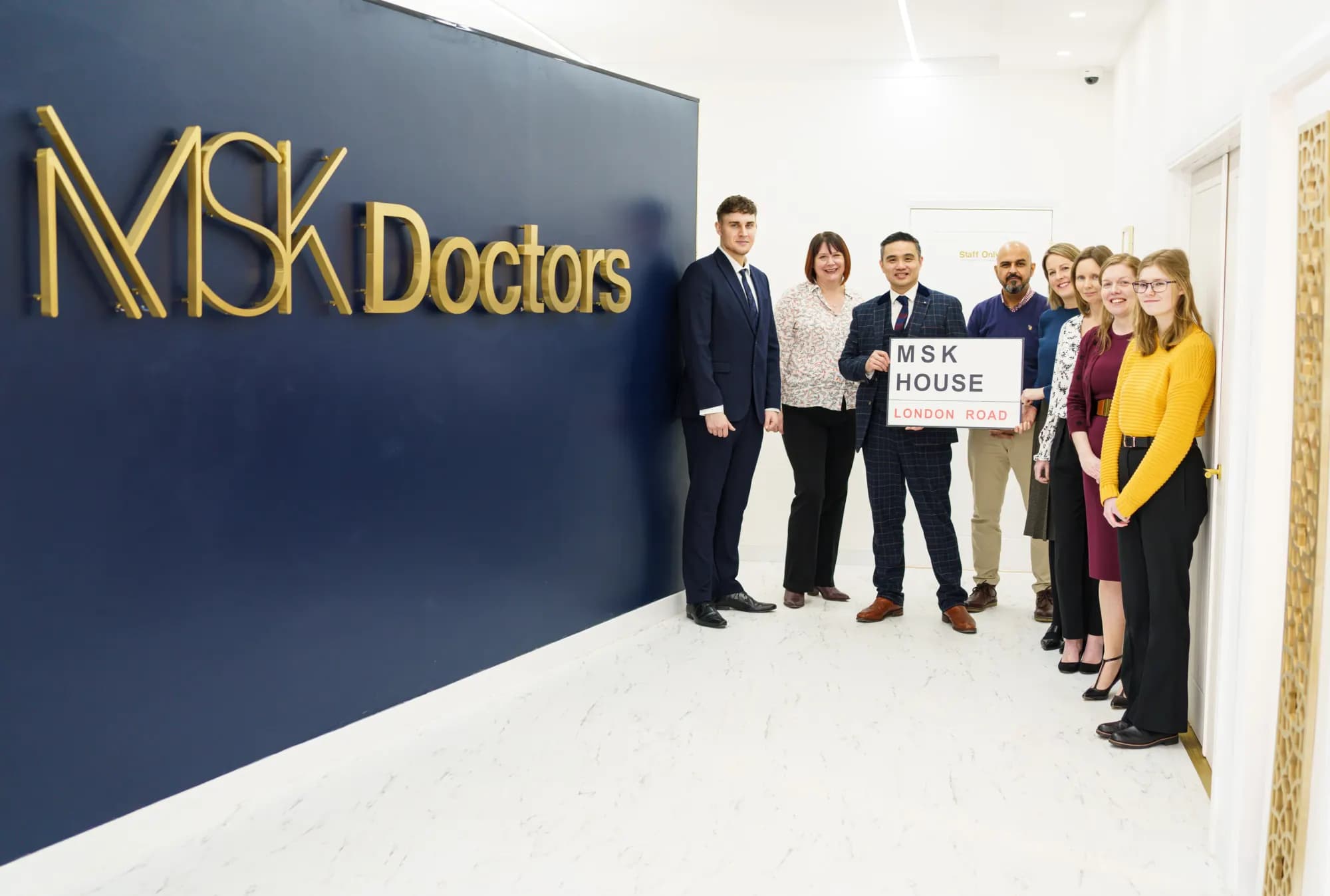 The MSK Doctors team at MSK House, Sleaford